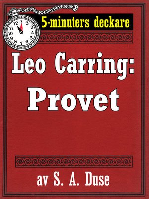 cover image of Provet. Detektivhistoria